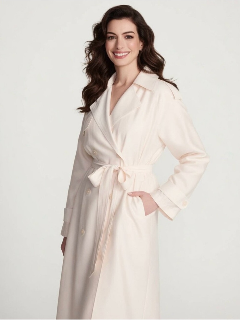 NWT The Devil Wears Prada Light peach Trench coat
